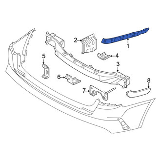 Kia OE - Rear Left Upper Bumper Cover Bracket