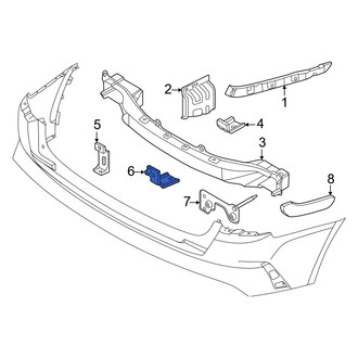 Kia OE - Rear Lower Center Bumper Impact Bar Bracket