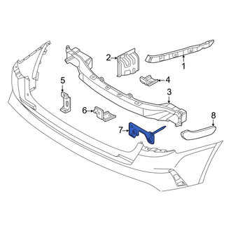 Kia OE - Rear Right Bumper Impact Bar Bracket