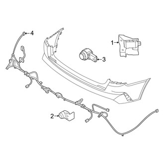 Kia OE - Rear Bumper - Electrical Components