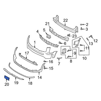 Kia OE - Front License Plate Bracket