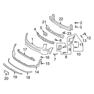 Kia OE - Front Right Bumper Cover Bracket