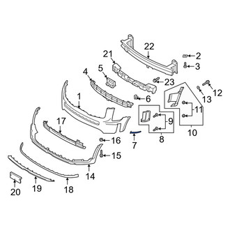 Kia OE - Front Left Lower Bumper Cover Bracket