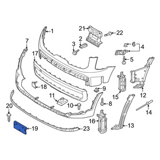 Kia OE - Front License Plate Bracket