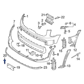 Kia OE - License Plate Bracket Screw