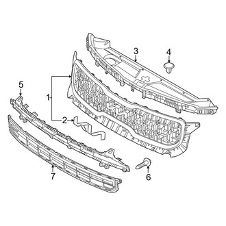 Kia OE - Front Bumper & Grille - Grille & Components (S)
