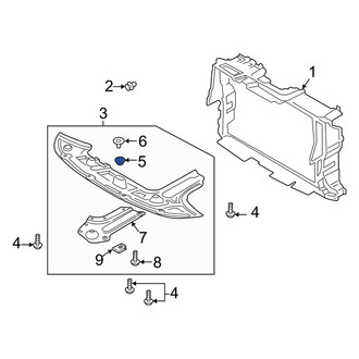 Kia OE - Floor Pan Splash Shield Clip