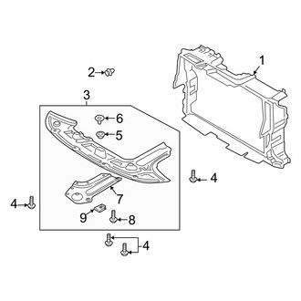 Kia OE - Radiator Support - Splash Shields