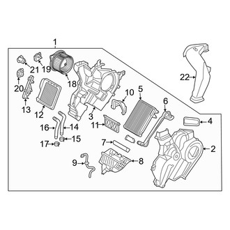 Kia OE - Air Conditioner & Heater - Rear Evaporator
