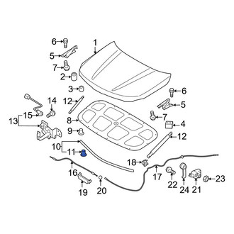 Kia OE - Hood Seal Clip