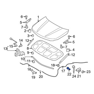 Kia OE - Hood Release Handle Screw