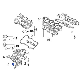 Kia OE - Left Engine Timing Cover Gasket