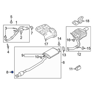 Kia OE - Front Exhaust Flange Nut