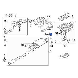 Kia OE - Center Exhaust Pipe Nut