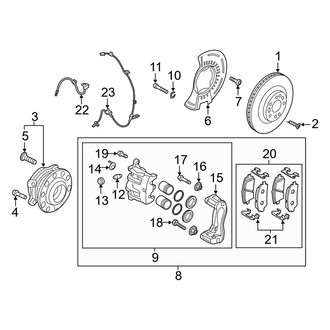 Kia OE - Front Suspension - Brake Components