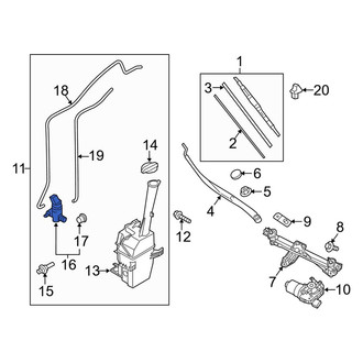 Kia OE - Windshield Washer Pump