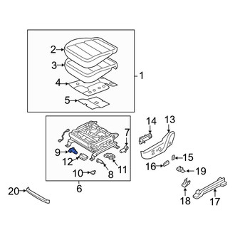Kia OE - Front Left Seat Motor