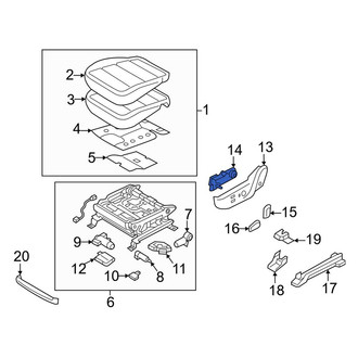 Kia OE - Front Left Power Seat Switch