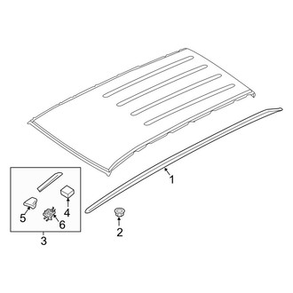 Kia OE - Roof - Luggage Carrier (With Dual Sunroof), (SX)