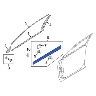 Kia OE - Front Left Door Molding
