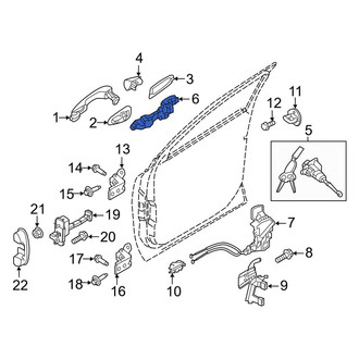 Kia OE - Front Right Exterior Door Handle Base