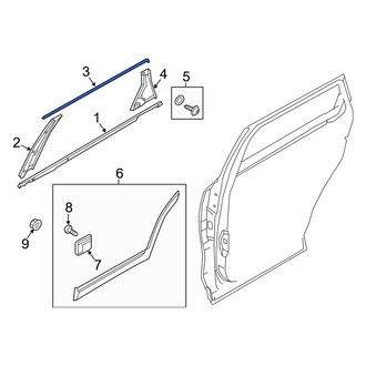 Kia OE - Front Right Door Reveal Molding