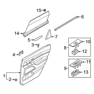 Kia OE - Door Glass Sunshade Clip
