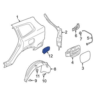 Kia OE - Rear Left Quarter Panel Air Vent Grille