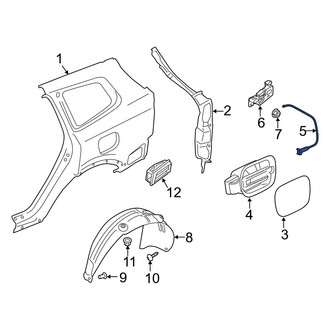 Kia OE - Rear Fuel Filler Door Release Cable