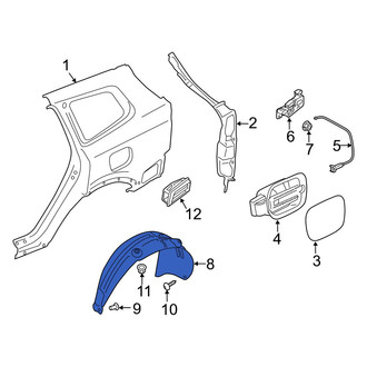 Kia OE - Rear Left Quarter Panel Splash Shield