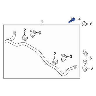 Kia OE - Suspension Stabilizer Bar Bracket Bolt