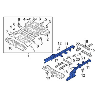 Kia OE - Rear Left Floor Side Rail
