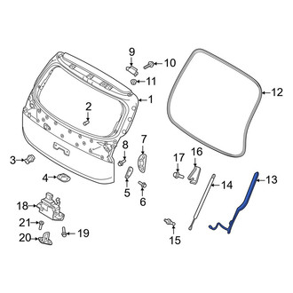 Kia OE - Rear Left Inner Hatch Seal