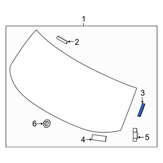 Kia OE - Back Glass Spacer