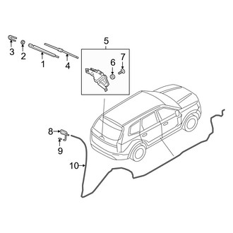 Kia OE - Lift Gate - Wiper & Washer Components
