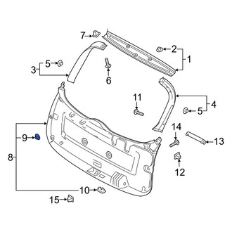 Kia OE - Liftgate Trim Panel Clip