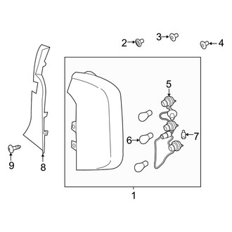 Kia OE - Rear Lamps - Tail Lamps (W/O LED), (LX / S)