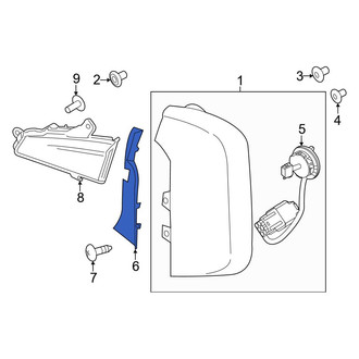 Kia OE - Rear Right Inner Tail Light Cover