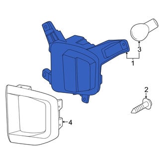 Kia OE - Rear Left Back Up Light Assembly
