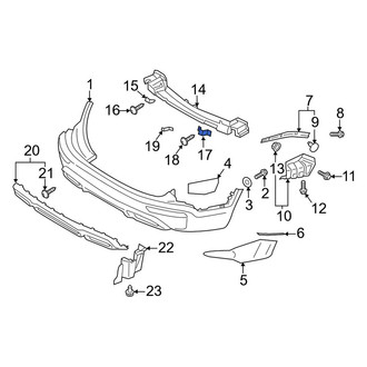 Kia OE - Upper Bumper Impact Bar Bracket
