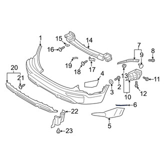 Kia OE - Rear Left Bumper Molding Bracket