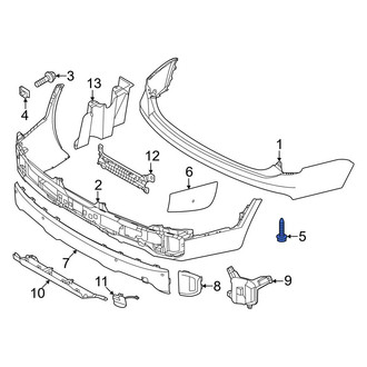 Kia OE - Front Upper Bumper Cover Screw