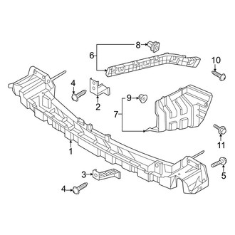 Kia OE - Rear Bumper - Bumper & Components (Bumper Support)