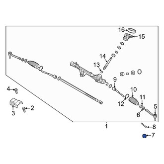 Kia OE - Outer Steering Tie Rod Nut