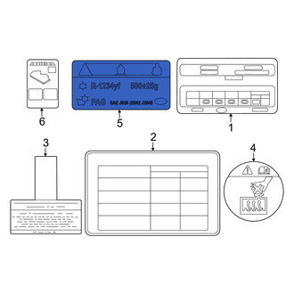 Kia OE - A/C System Information Label