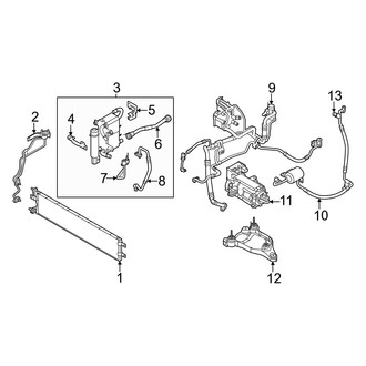 Kia OE - Air Conditioner & Heater - Condenser, Compressor & Lines (W/O Heat Pump), (RWD)