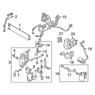 Kia OE - Air Conditioner & Heater - Condenser, Compressor & Lines (With Heat Pump), (GT / GT-Line / Light Long Range / Wind AWD)