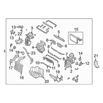 Kia OE - Air Conditioner & Heater - Evaporator & Heater Components (First Edition / GT-Line / Light / Wind)