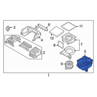 Kia OE - Lower HVAC Blower Motor Housing
