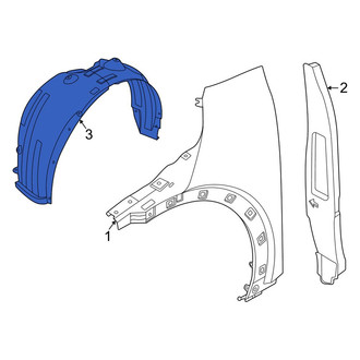 Kia OE - Front Left Fender Splash Shield
